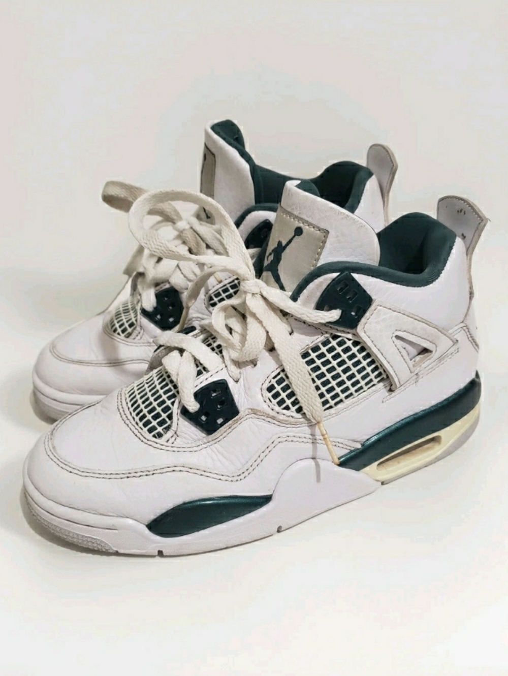 Nike Air Jordan 4 Retro GS Oxidized Green White FQ8213-103 Youth 4Y Woman's 5.5.